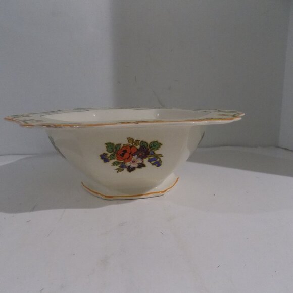 John Maddock & Sons Hexagonal Serving Bowl Minerva Richmond England - Picture 9 of 10